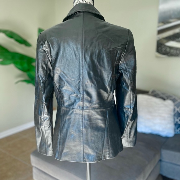 Vintage VS2 Genuine Leather Jacket, Woman’s Size Small, Black - Picture 3 of 6